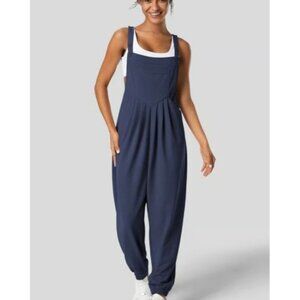 Halara Waffle Knit Adjustable Strap Jogger Bottom Jumpsuit NEW XL